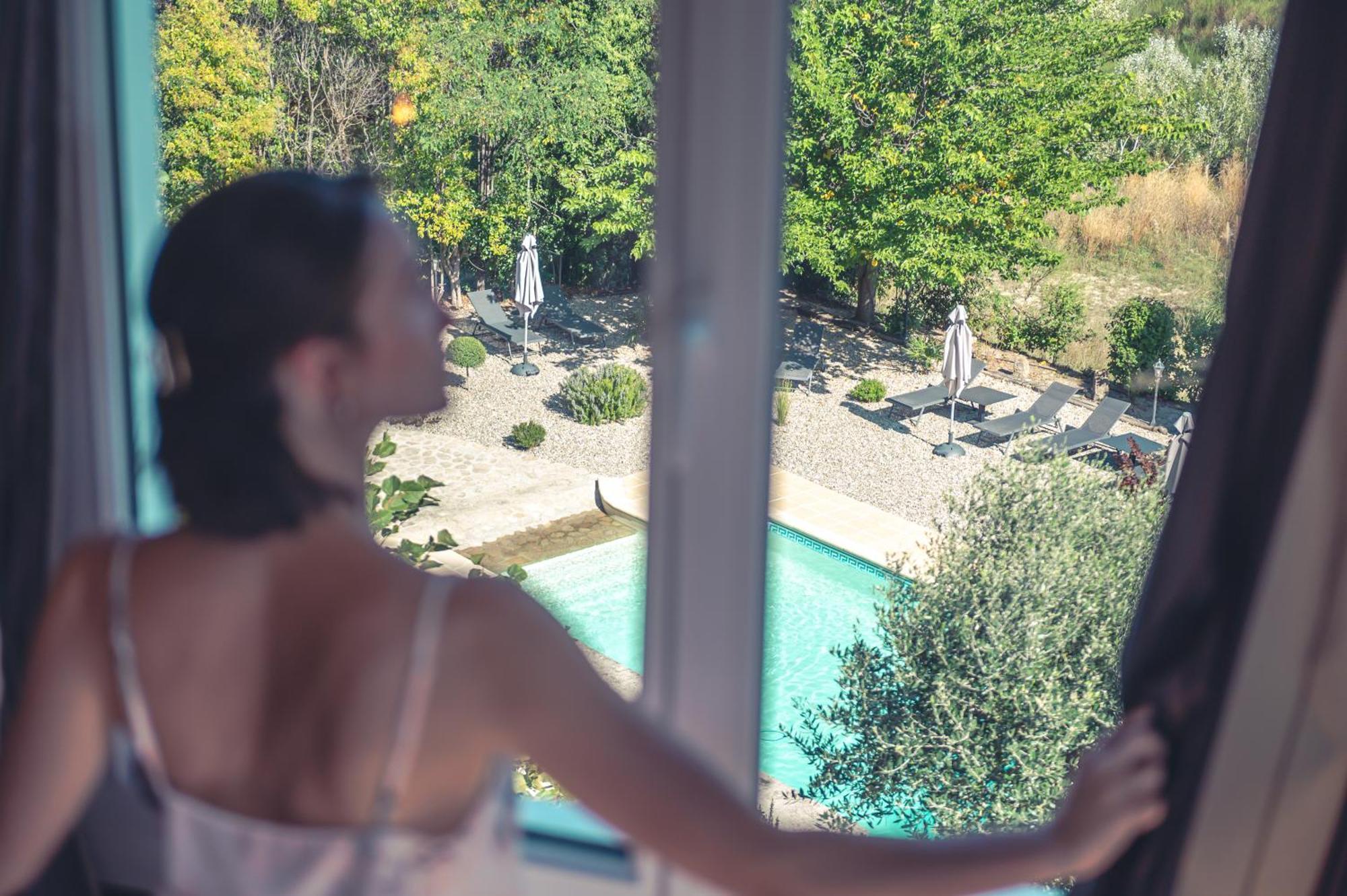 Logis Hotel Restaurant Le Plantevin Propiac Luaran gambar